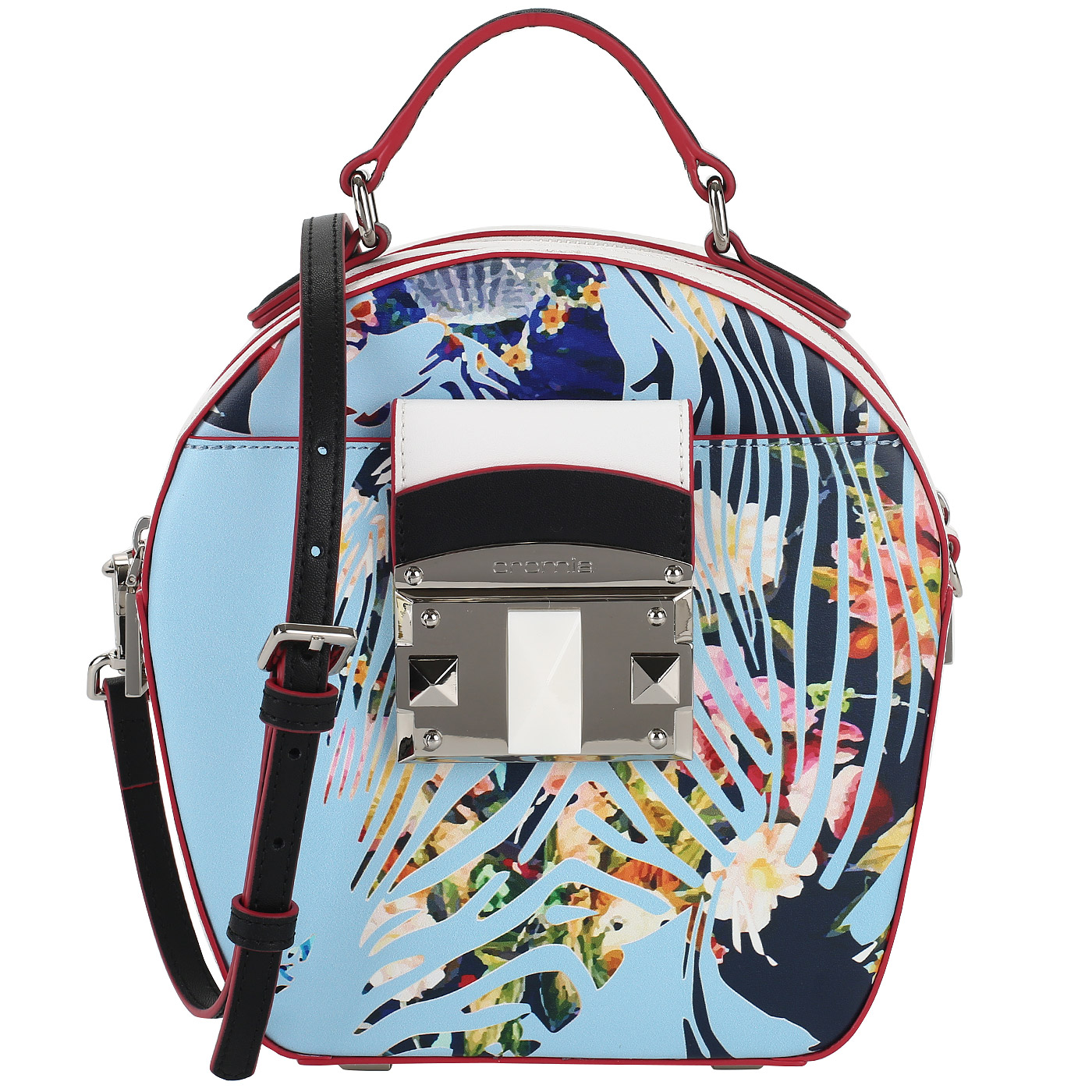 Cromia Кожаная сумочка с принтом