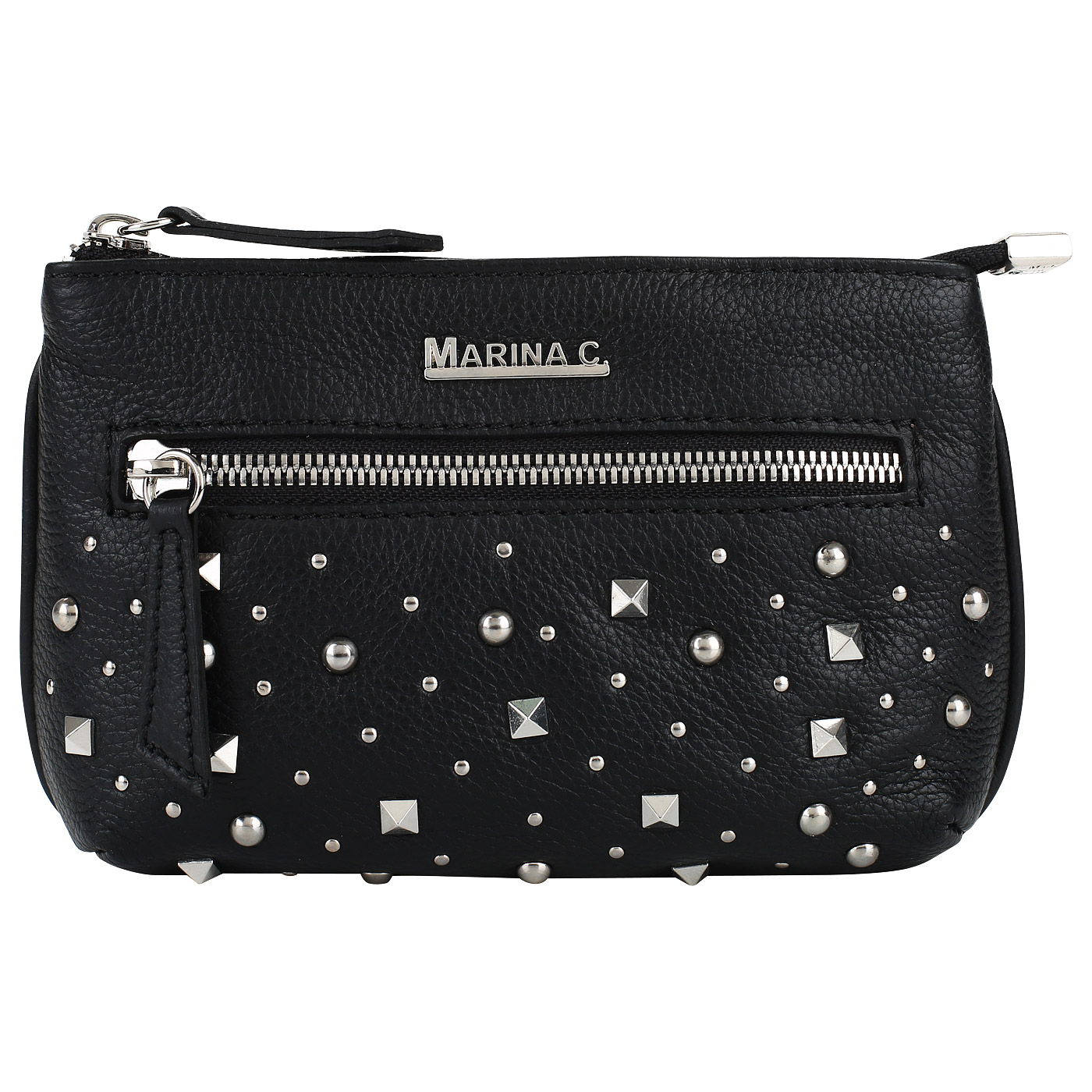 Marina Creazioni Черная поясная сумочка
