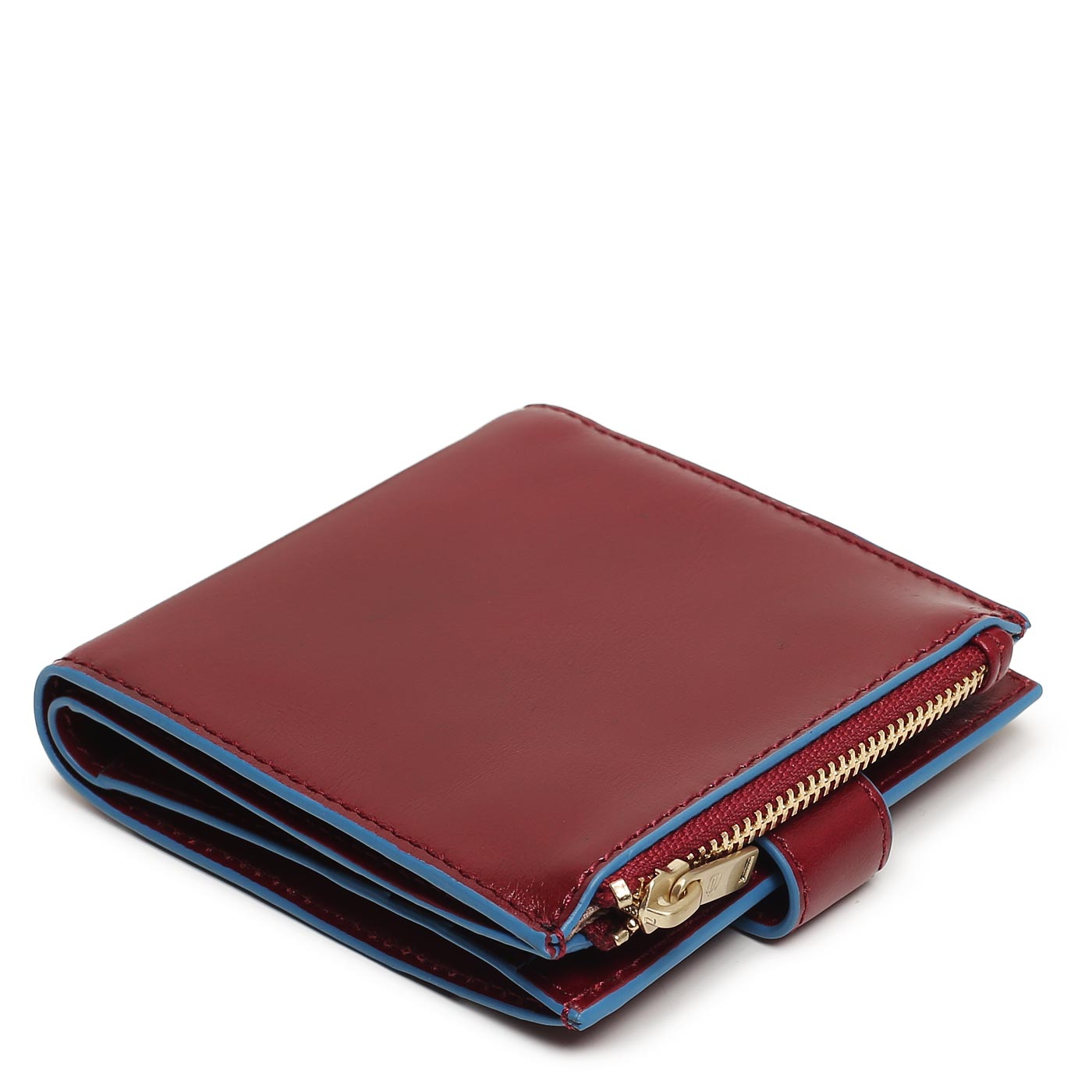 Портмоне складное на кнопке Piquadro Blue square