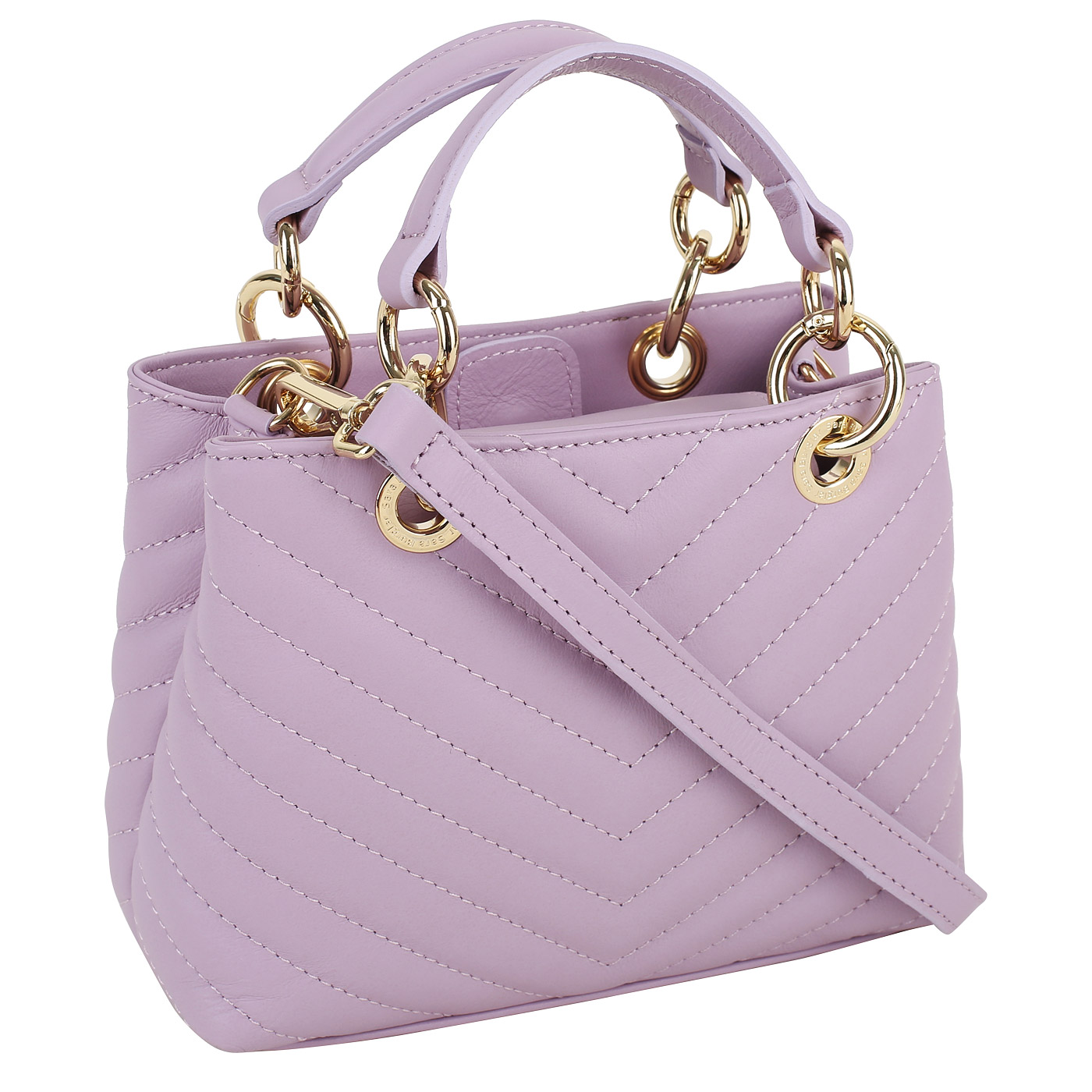 Кожаная сумка Sara Burglar Giola Trapunto