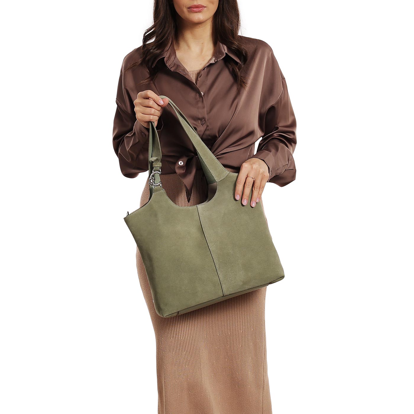 Кожаная сумка Coccinelle CoccinelleC-easy suede