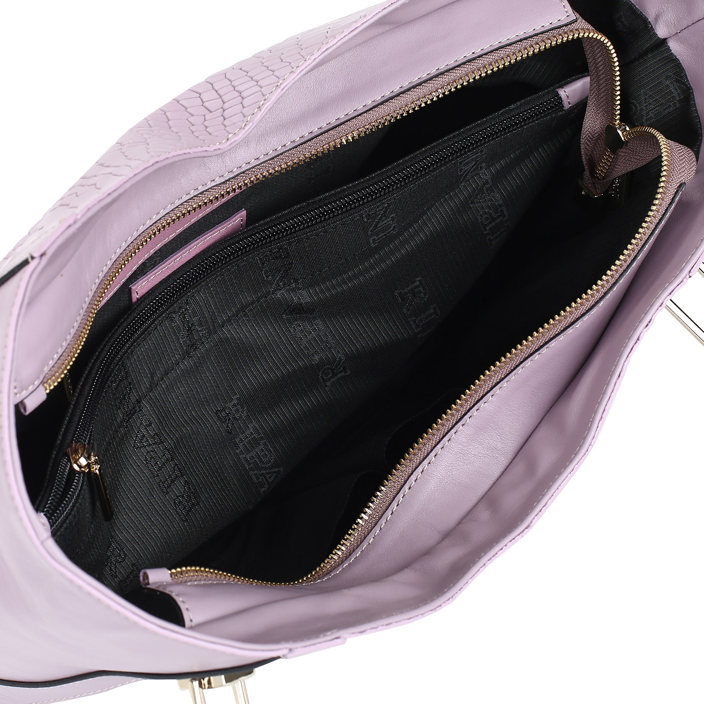 Вместительная женская сумка с отделкой под кожу питона Ripani Meringa