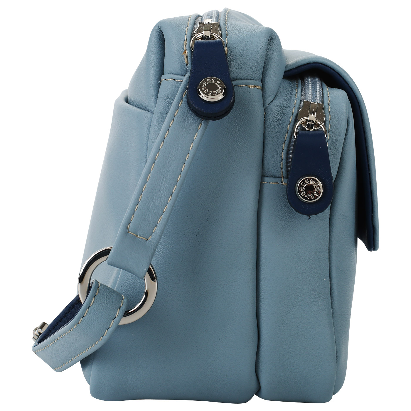 Кожаная сумочка с плечевым ремешком Bruno Rossi 
