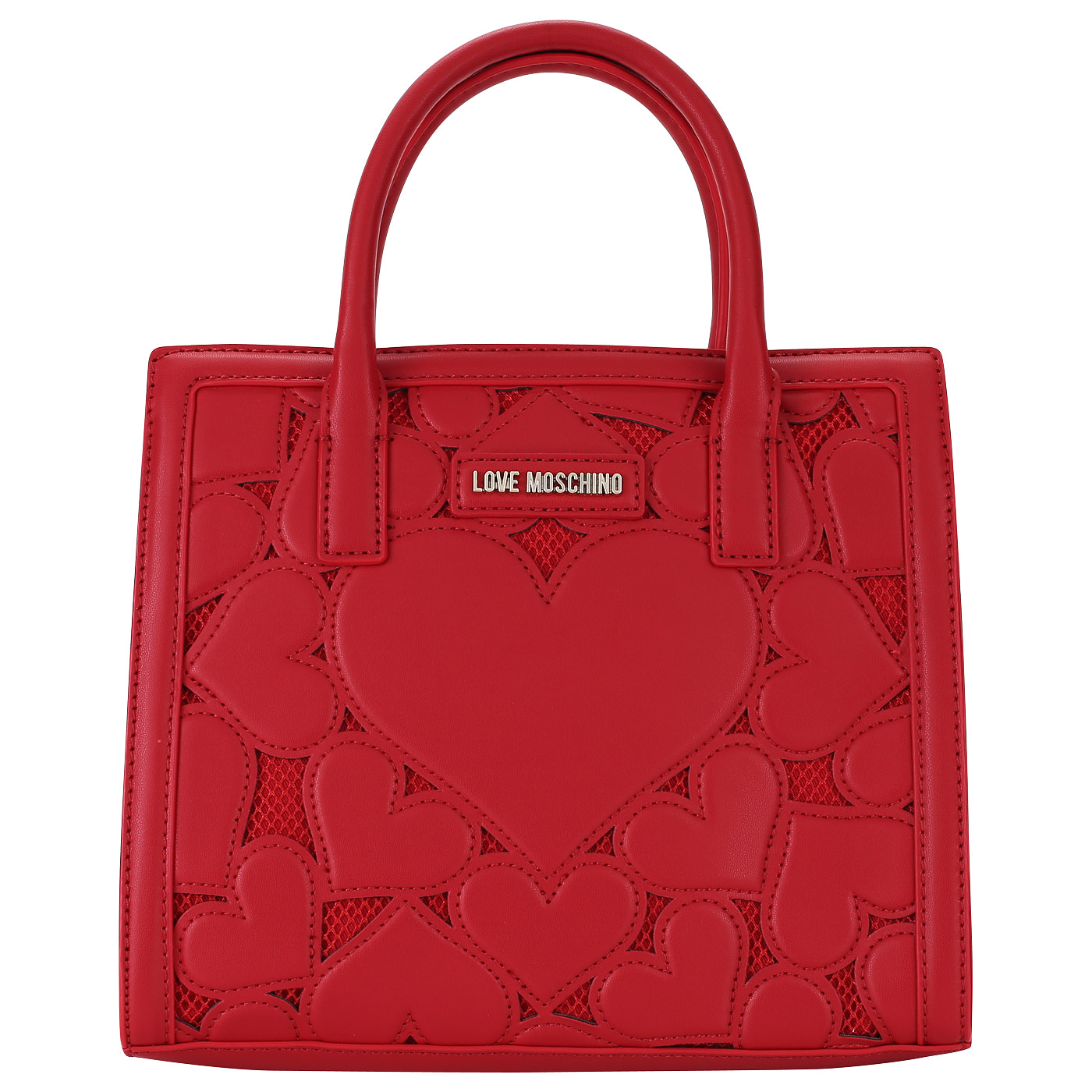 Love Moschino Красная женская сумочка с плечевым ремешком
