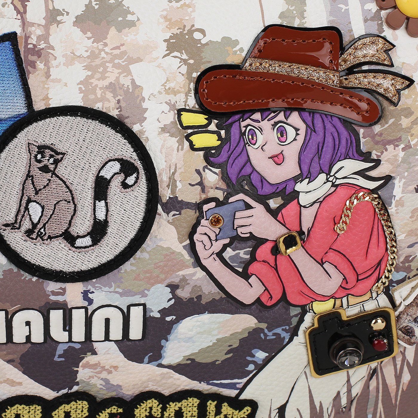 Сумка с регулируемой ручкой Braccialini Cartoline