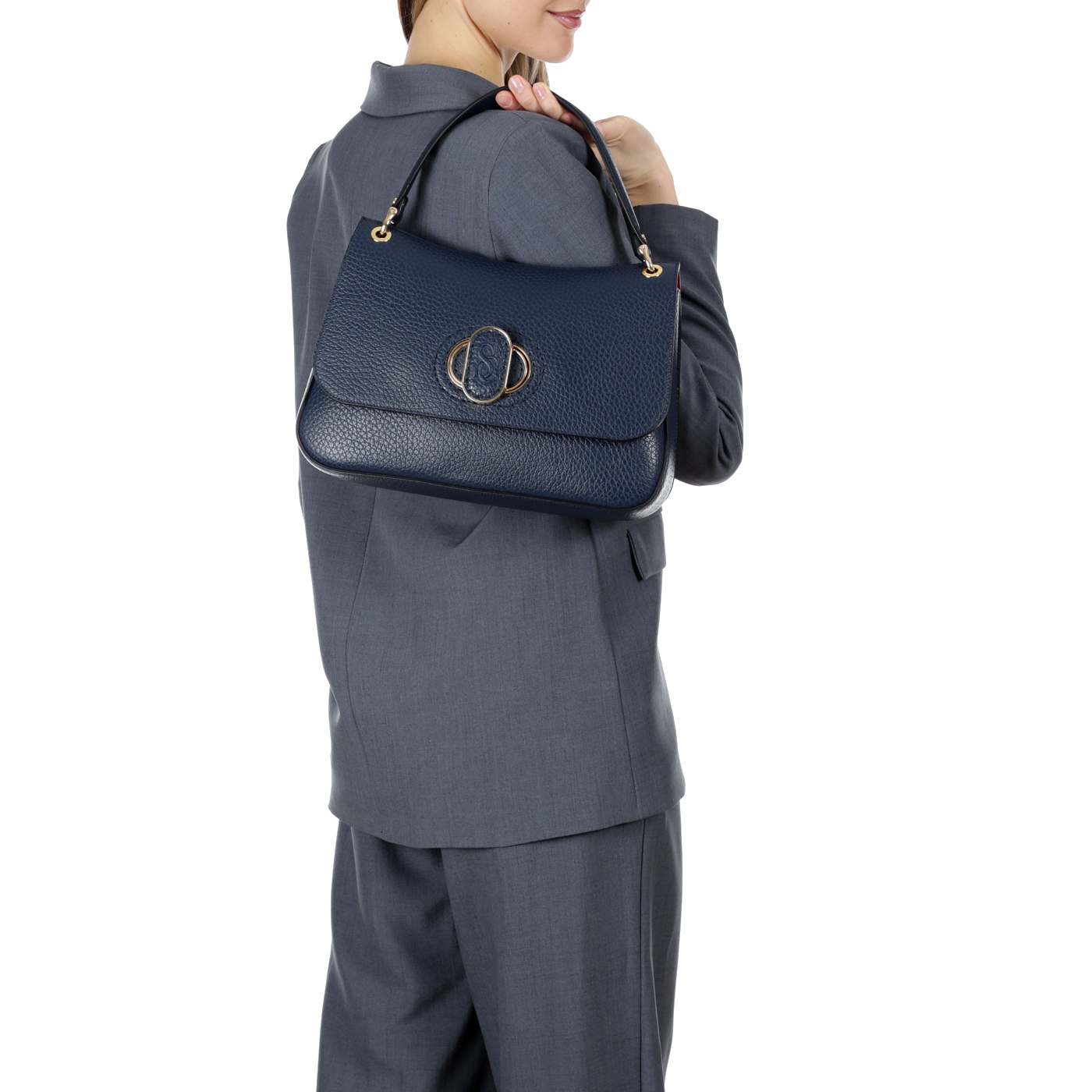 Кожаная сумка Carlo Salvatelli Madeleine cervino