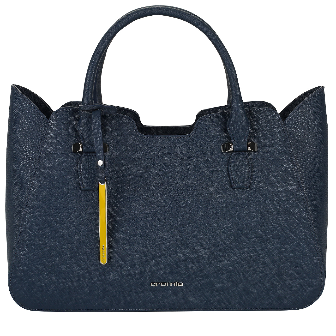 Cromia Сафьяновая женская сумка с ручками и плечевым ремешком
