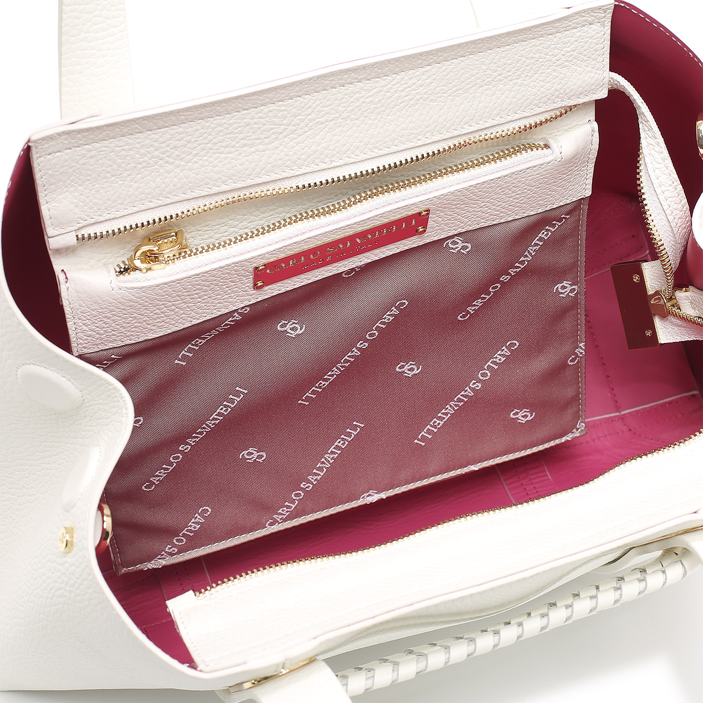 Кожаная сумка Carlo Salvatelli Charlotte gemma