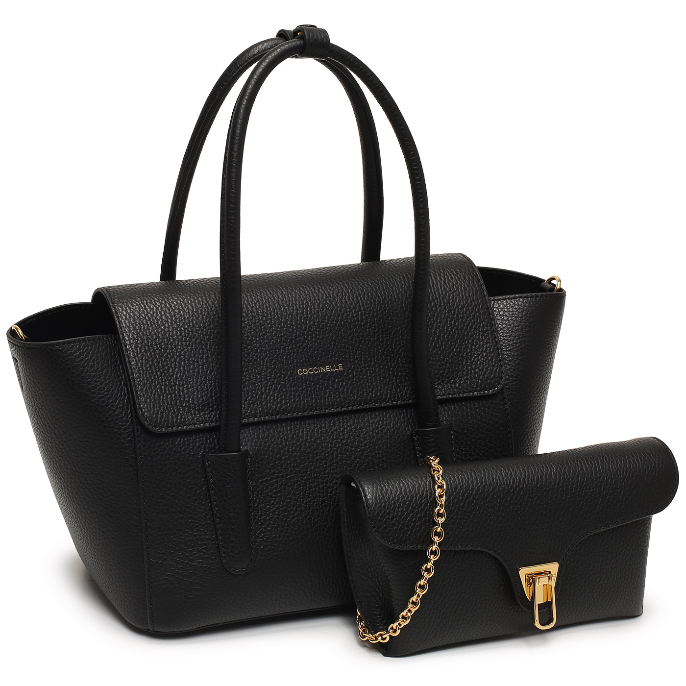 Кожаная сумка Coccinelle Double Beat