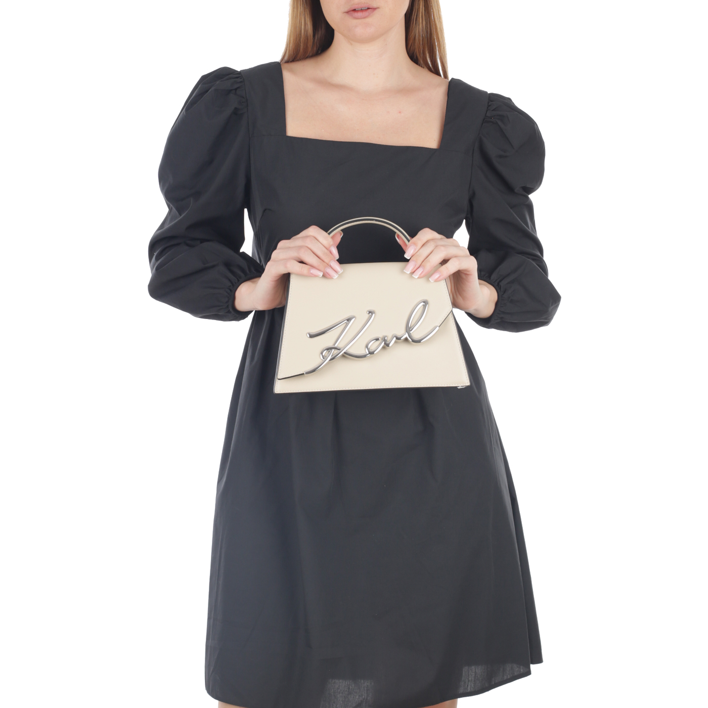 Кожаная сумка Karl Lagerfeld Signature