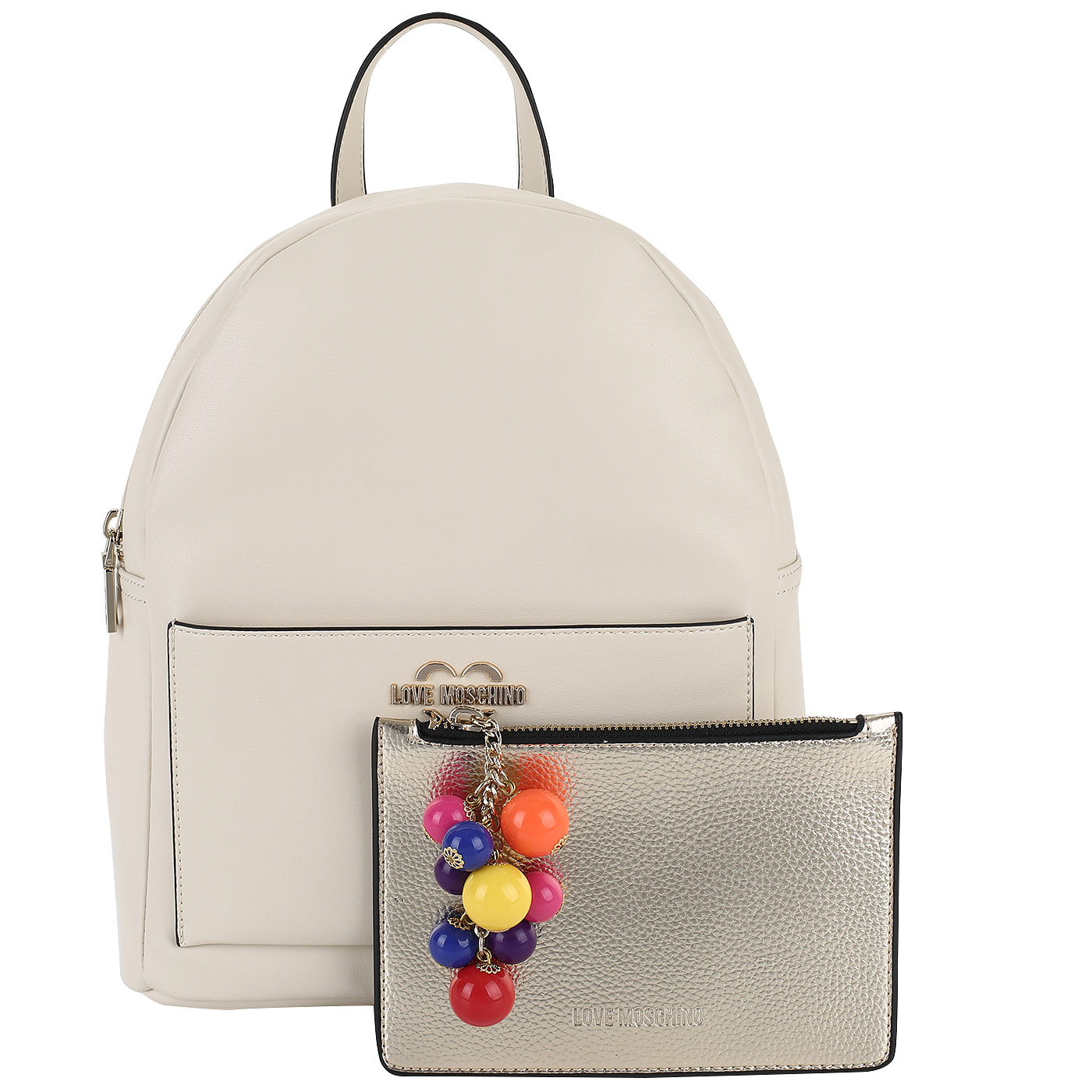 Рюкзак со съемным кармашком Love Moschino Colorfull Chain