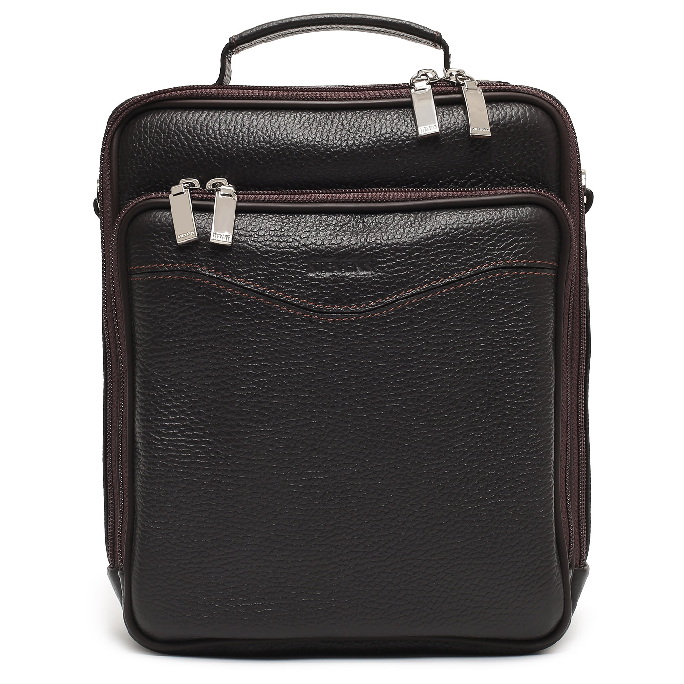 Stevens Мужская кожаная сумка с плечевым ремешком