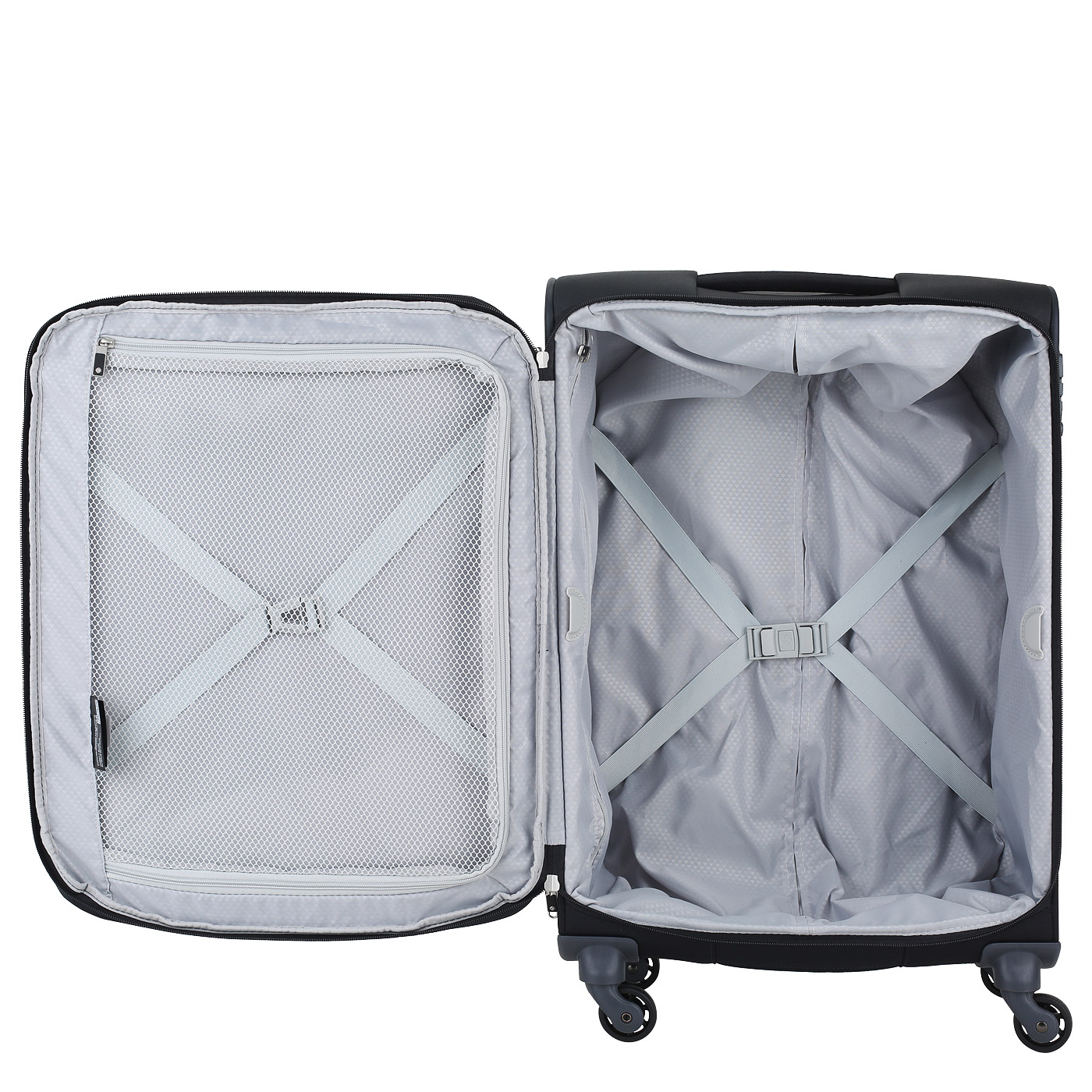 Черный чемодан среднего размера Samsonite Base Boost